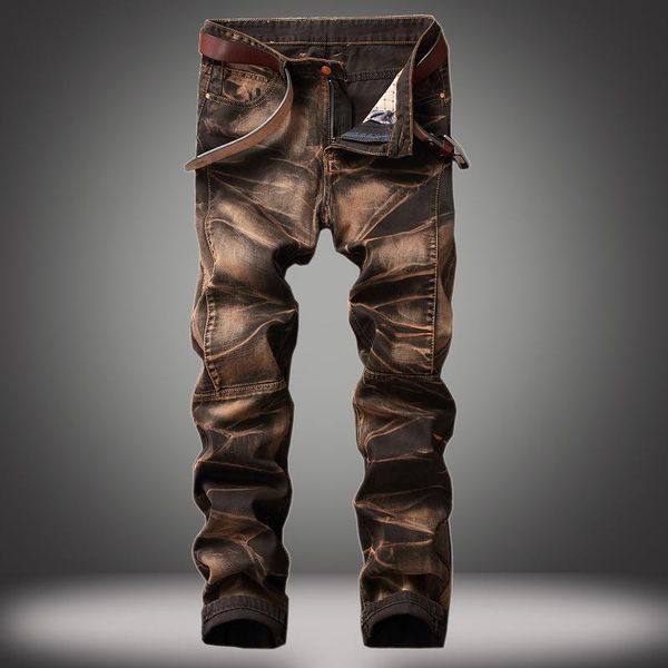 men's jeans large size 29-42 fashion european and american trousers made old straight retro folds ripped denim, Blue
men's jeans large size 29-42 fashion european and american trousers made old straight retro folds ripped denim, Blue