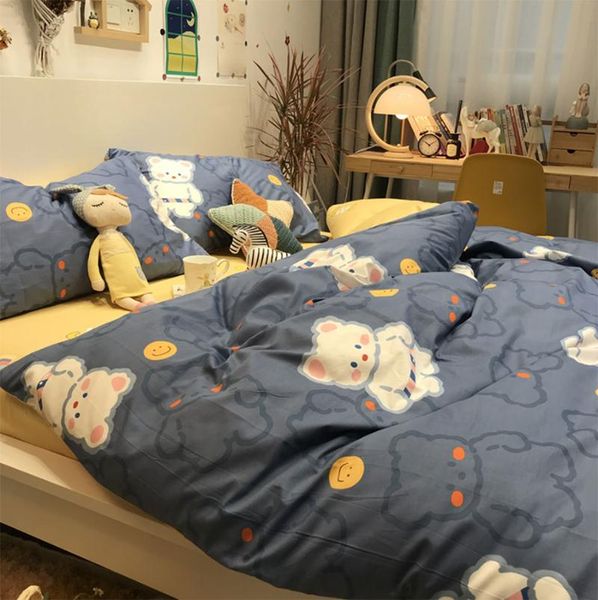 bedding sets lovely cartoon blue bear set kid teen,1.2 1.5 1.8 cotton twin full home textile bed sheet pillow case quilt cover
bedding sets lovely cartoon blue bear set kid teen,1.2 1.5 1.8 cotton twin full home textile bed sheet pillow case quilt cover