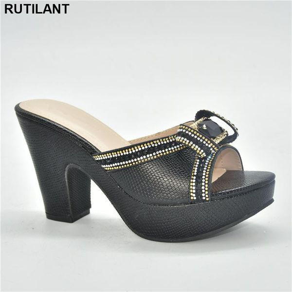 dress shoes nigerian women wedding decorated with rhinestone luxery plus size 42 high heels ladies, Black
dress shoes nigerian women wedding decorated with rhinestone luxery plus size 42 high heels ladies, Black