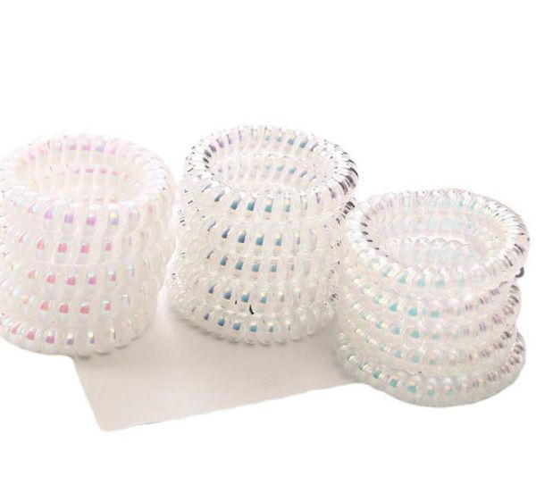 white clear spiral coil hair tie no crease elastic ponytail holders phone cord traceless hair ties for women thick hair rubber, Slivery;white
white clear spiral coil hair tie no crease elastic ponytail holders phone cord traceless hair ties for women thick hair rubber, Slivery;white