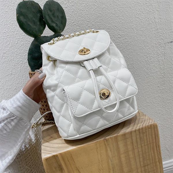 backpack style quality pu leather solid color back pack bags for women lattice school teenagers girls luxury backpacks
backpack style quality pu leather solid color back pack bags for women lattice school teenagers girls luxury backpacks