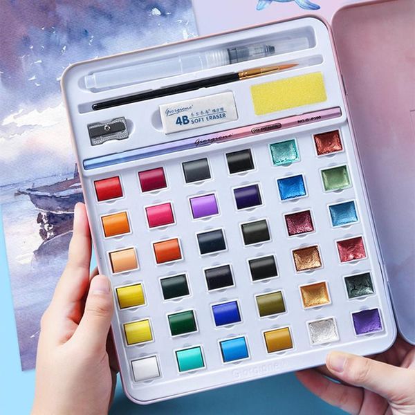 gift sets superior artist 36/48colors solid watercolor paints set tin box professional metal water color for drawing aquarell art supplies
gift sets superior artist 36/48colors solid watercolor paints set tin box professional metal water color for drawing aquarell art supplies