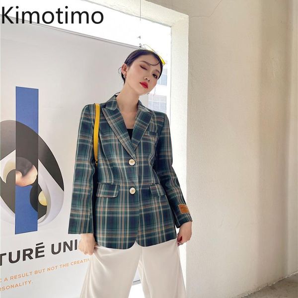 women's suits & blazers kimotimo women plaid blazer 2021 spring ins vintage england style fashion casual temperament slim all-match sui, White;black
women's suits & blazers kimotimo women plaid blazer 2021 spring ins vintage england style fashion casual temperament slim all-match sui, White;black