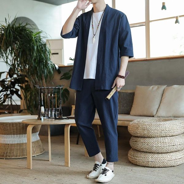 men's tracksuits 2021 summer loose tracksuit men mens kimono ankle pants suit sets male chinese style 2 piece clothes for man 5xl, Gray
men's tracksuits 2021 summer loose tracksuit men mens kimono ankle pants suit sets male chinese style 2 piece clothes for man 5xl, Gray
