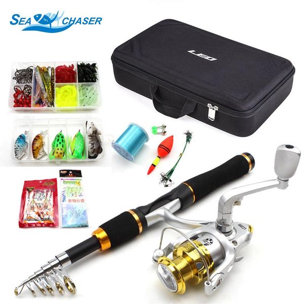 1.65m carbon fishing rod and 9bb reels spinning casting rod a lot of hook lures hard fishing bag tackle set
1.65m carbon fishing rod and 9bb reels spinning casting rod a lot of hook lures hard fishing bag tackle set