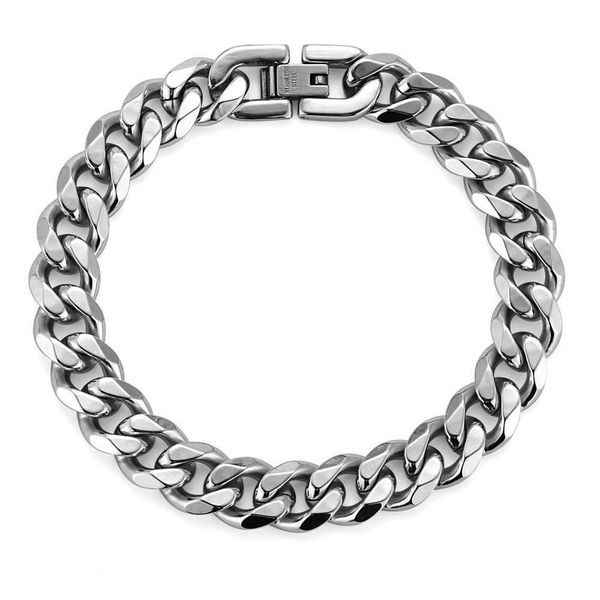 hip hop fashion brand titanium steel personality men's street punk simple bracelet hand string cuba chain, Golden;silver
hip hop fashion brand titanium steel personality men's street punk simple bracelet hand string cuba chain, Golden;silver