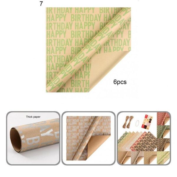 wall stickers single-sided 1 set portable birthday gifts wrapping paper lightweight gift tissue collapsible for office