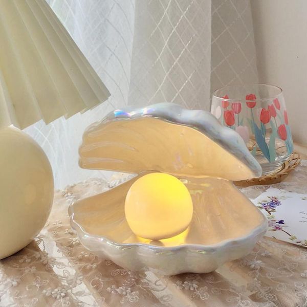 party decoration fantasy night light ceramic shell lamp pearl powder white gift deskstorage
party decoration fantasy night light ceramic shell lamp pearl powder white gift deskstorage