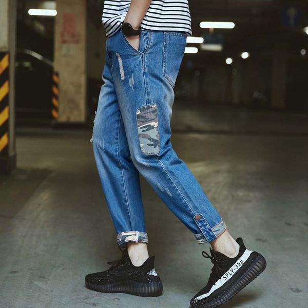 2021 new fashion ripped for casual men denies ny denim jeans from vintage japanese male clothes hip hop harem pants a09u, Blue
2021 new fashion ripped for casual men denies ny denim jeans from vintage japanese male clothes hip hop harem pants a09u, Blue