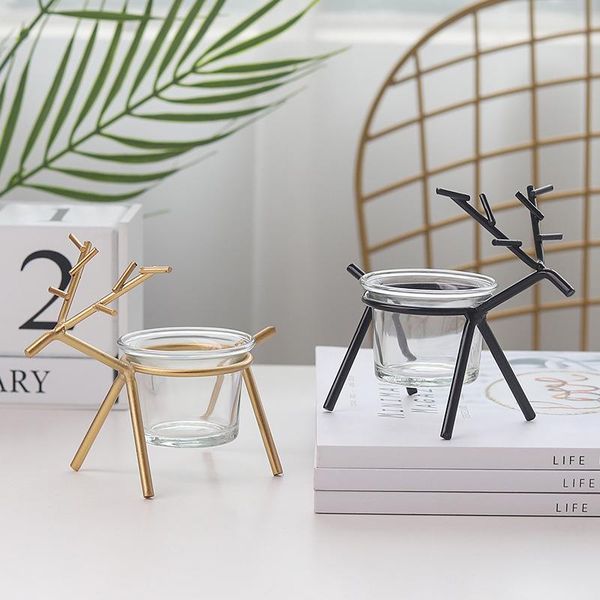 candle holders creative holder wrought iron fawn simple home deskatmosphere layout decoration
candle holders creative holder wrought iron fawn simple home deskatmosphere layout decoration