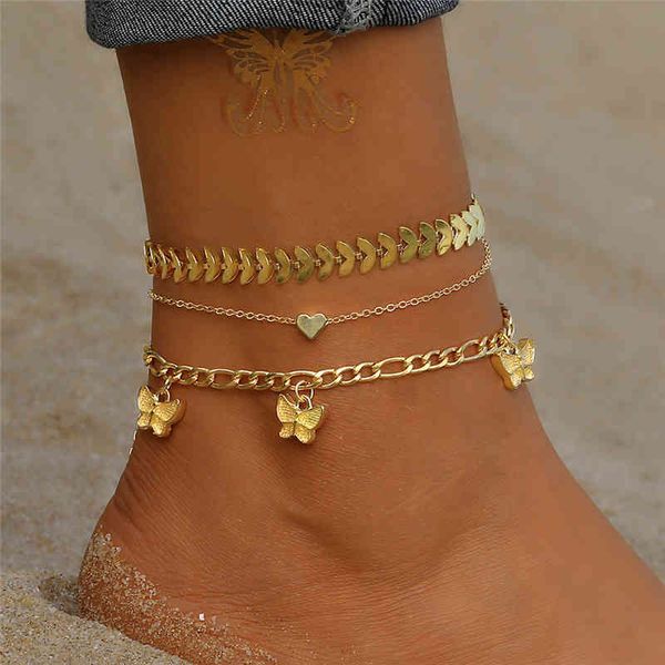 vintage gold butterfly heart love snake anklets for women trendy boho summer beach anklet ankle foot chain leg bracelets jewelry, Golden;silver
vintage gold butterfly heart love snake anklets for women trendy boho summer beach anklet ankle foot chain leg bracelets jewelry, Golden;silver