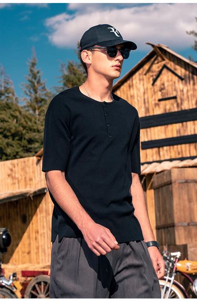 men's t-shirts 4827 knitwear short sleeve t-shirt round neck half solid color, White;black
men's t-shirts 4827 knitwear short sleeve t-shirt round neck half solid color, White;black