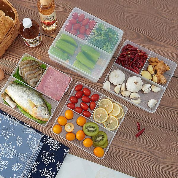 storage bottles & jars kitchen box pp er fresh meal container microwave oven clear separation of anti-string taste lunch food
storage bottles & jars kitchen box pp er fresh meal container microwave oven clear separation of anti-string taste lunch food
