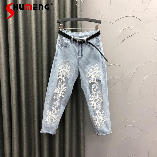 women's jeans y2k light blue lace stitching thin baggy jean pants 2021 summer high waist loose woman casual denim harem pant
women's jeans y2k light blue lace stitching thin baggy jean pants 2021 summer high waist loose woman casual denim harem pant