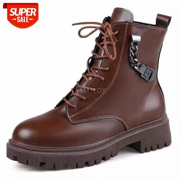 brown boots women round toe lace-up side zipper black chain decoration pu ladies shoes cross-tied botas altas mujer #b97o
brown boots women round toe lace-up side zipper black chain decoration pu ladies shoes cross-tied botas altas mujer #b97o