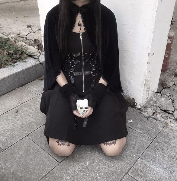casual dresses mall goth women gothic vintage black mini dress streetwear punk belt patchwork zipper up harajuku high waist, Black;gray
casual dresses mall goth women gothic vintage black mini dress streetwear punk belt patchwork zipper up harajuku high waist, Black;gray