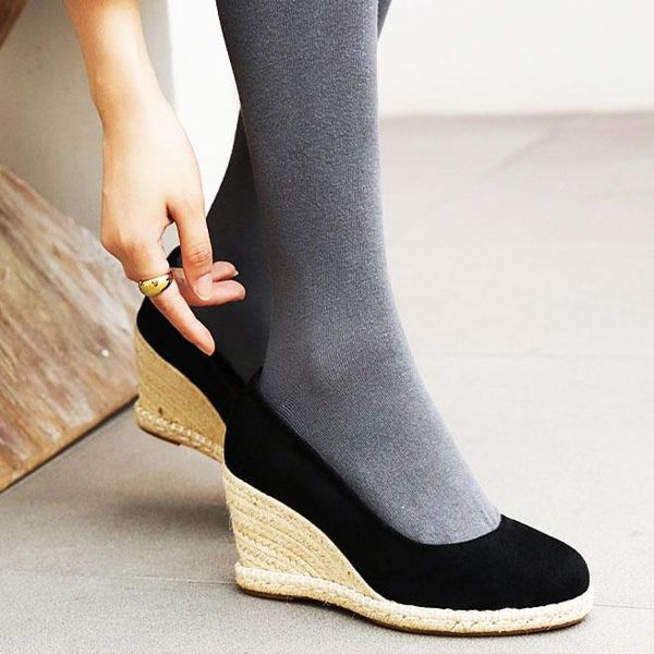 dress shoes lihuamao suede wedges round toe ankle strap platform espadrilles casual women high heel pumps slingback dancing elegance, Black
dress shoes lihuamao suede wedges round toe ankle strap platform espadrilles casual women high heel pumps slingback dancing elegance, Black