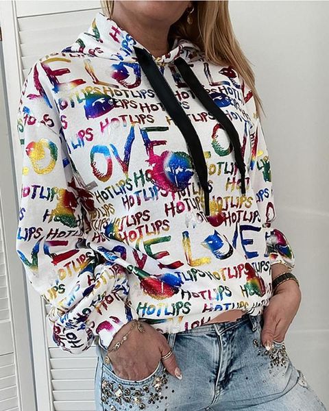 2021 new colored letter printing sweatshirt women loose long sleeve oversized pullovers autumn warm hoodie teens harajuku fashion a8wh, Black
2021 new colored letter printing sweatshirt women loose long sleeve oversized pullovers autumn warm hoodie teens harajuku fashion a8wh, Black