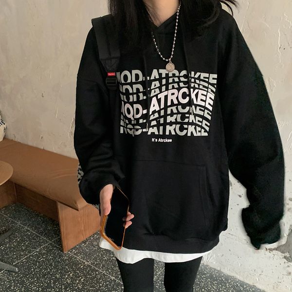 2021 autumn new product college style gradient letter printing thick loose sweat shirt women's pullover long sleeve hoodie tide ird9, Black
2021 autumn new product college style gradient letter printing thick loose sweat shirt women's pullover long sleeve hoodie tide ird9, Black