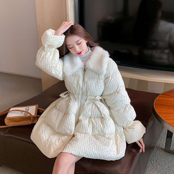 light luxurypadded mid puffer long cotton luxury down jackets woman for women in winter parka coats fur collared collar brand, Black
light luxurypadded mid puffer long cotton luxury down jackets woman for women in winter parka coats fur collared collar brand, Black