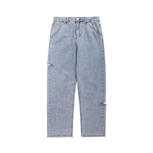 men's jeans spring autumn trendy brand loose ankle-length pants straight wide-leg all-match, Blue
men's jeans spring autumn trendy brand loose ankle-length pants straight wide-leg all-match, Blue