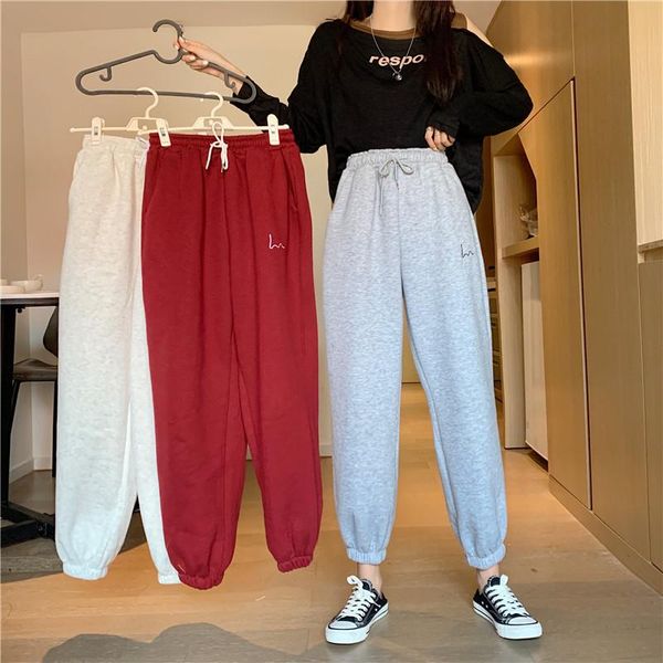 women's pants & capris women casual velvet winter lady's thick warm clothing lace-up long trousers baggy streetwear, Black;white
women's pants & capris women casual velvet winter lady's thick warm clothing lace-up long trousers baggy streetwear, Black;white