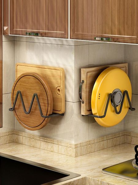 kitchen storage & organization pot cover rack shelf punching-multifunctional wall-mounted chopping board
kitchen storage & organization pot cover rack shelf punching-multifunctional wall-mounted chopping board