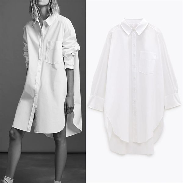 autumn za white oversized button up shirts women blouses blue collar poplin shirt long sleeve plus size ladies pocket 210225
autumn za white oversized button up shirts women blouses blue collar poplin shirt long sleeve plus size ladies pocket 210225