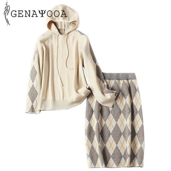 women's tracksuits genayooa casual womens two piece sets 2021 knitted women suits skirts and plaid midi skirt loose sweater hooded sui, Gray
women's tracksuits genayooa casual womens two piece sets 2021 knitted women suits skirts and plaid midi skirt loose sweater hooded sui, Gray