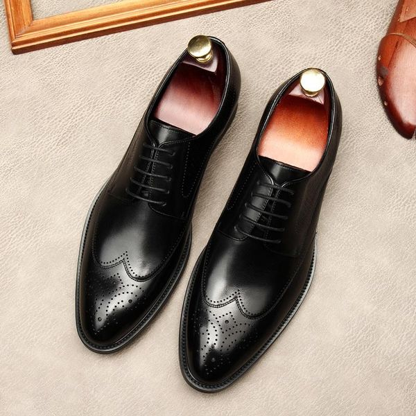 dress shoes luxury men real leather handmade black brown lace up mens brogue derby party shoe wedding oxford for
dress shoes luxury men real leather handmade black brown lace up mens brogue derby party shoe wedding oxford for