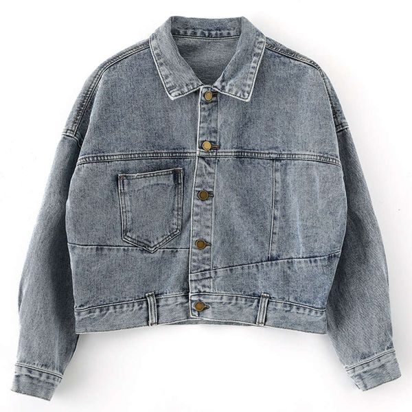 2021fall 2019 new loose short denim jacket women's solid versatile trend, Black;brown
2021fall 2019 new loose short denim jacket women's solid versatile trend, Black;brown