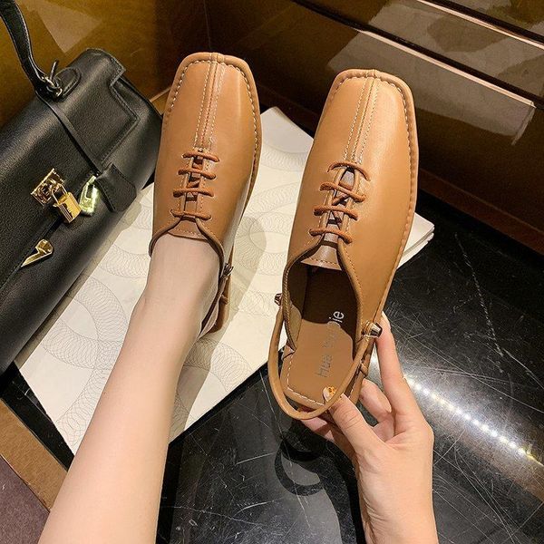 korean style square head soft bottom sandals female 2021 spring summer new fashion outer wear baotou lazy flat half slippers, Black
korean style square head soft bottom sandals female 2021 spring summer new fashion outer wear baotou lazy flat half slippers, Black