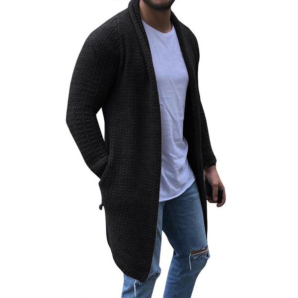 mjartoria cardigan men long sleeve midi sweater coat with pocket winter autumn casual solid color long cardigans pull homme, White;black
mjartoria cardigan men long sleeve midi sweater coat with pocket winter autumn casual solid color long cardigans pull homme, White;black