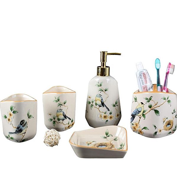 bathroom supplies european exquisite ceramic bathroom decoration accessories set soap dispenser toothbrush holder soap box
bathroom supplies european exquisite ceramic bathroom decoration accessories set soap dispenser toothbrush holder soap box