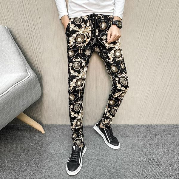 large size flowered pants fashion men's slacks slim-fit sport 5xl, Black
large size flowered pants fashion men's slacks slim-fit sport 5xl, Black