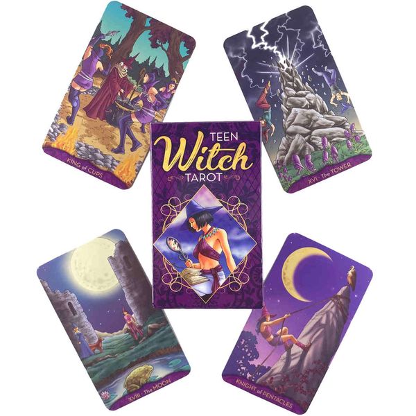 teen witch tarot deck leisure party table game fortune-telling prophecy oracles cards with guide book
teen witch tarot deck leisure party table game fortune-telling prophecy oracles cards with guide book