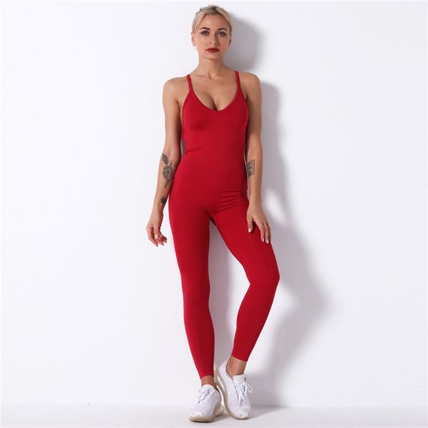 backless sport suit seamless yoga set fitness jumpsuit sportswear for women gym running set athletic suit mujer push up set, White;red
backless sport suit seamless yoga set fitness jumpsuit sportswear for women gym running set athletic suit mujer push up set, White;red