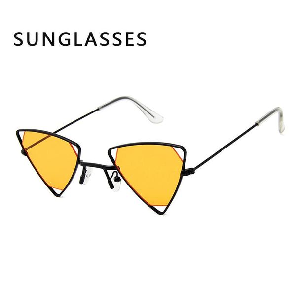 sunglasses retro triangle hollow women fashion punk style european american personality accessories gafas de sol, White;black
sunglasses retro triangle hollow women fashion punk style european american personality accessories gafas de sol, White;black