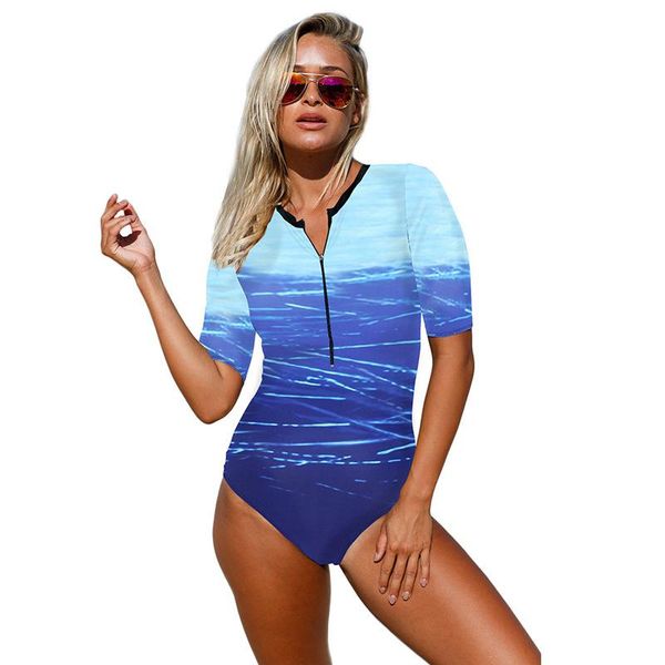 one-piece suits swimwear women swimsuit printed zipper high waist maillot de bain femme
one-piece suits swimwear women swimsuit printed zipper high waist maillot de bain femme