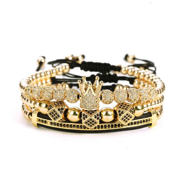 bangle bracelets copper bead micro inlaid zircon gold crown diamond ball beaded men's and women's, Golden;silver
bangle bracelets copper bead micro inlaid zircon gold crown diamond ball beaded men's and women's, Golden;silver