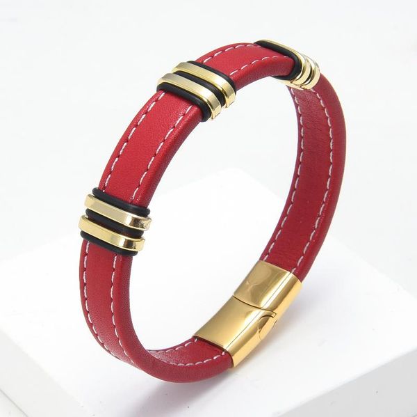charm bracelets classic women bracelet bangles stainless steel metal red leather rope chains fashion jewelry-accessories, Golden;silver
charm bracelets classic women bracelet bangles stainless steel metal red leather rope chains fashion jewelry-accessories, Golden;silver