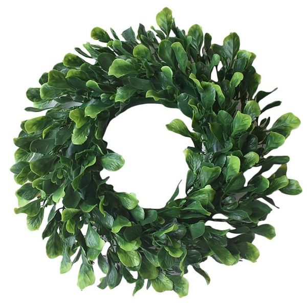 artificial green leaves wreath boxwood wreath farmhouse greenery for front door hanging wall window party decor
artificial green leaves wreath boxwood wreath farmhouse greenery for front door hanging wall window party decor