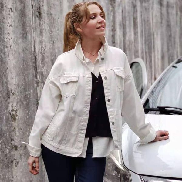 women's jackets women denim outerwear korean solid colour single breasted turn-down collar female loose plus size coats, Black;brown
women's jackets women denim outerwear korean solid colour single breasted turn-down collar female loose plus size coats, Black;brown