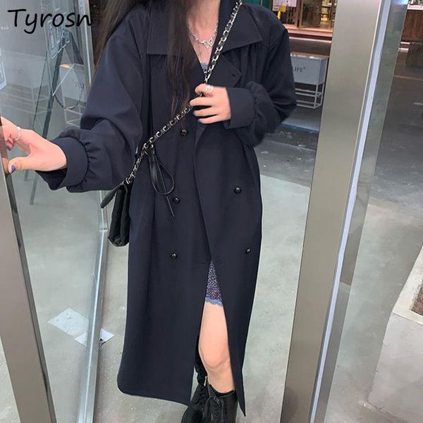 women's trench coats women high street retro all-match slim double breasted long outwear korean fashion designer temperament mujer chic, Tan;black
women's trench coats women high street retro all-match slim double breasted long outwear korean fashion designer temperament mujer chic, Tan;black