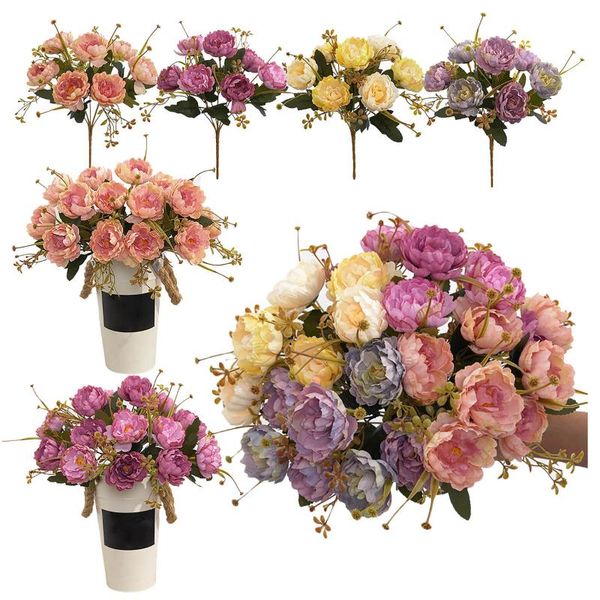 decorative flowers & wreaths 7 heads silk artificial peony wedding home decoration big bouquet luxury fake flower arrangement b
decorative flowers & wreaths 7 heads silk artificial peony wedding home decoration big bouquet luxury fake flower arrangement b