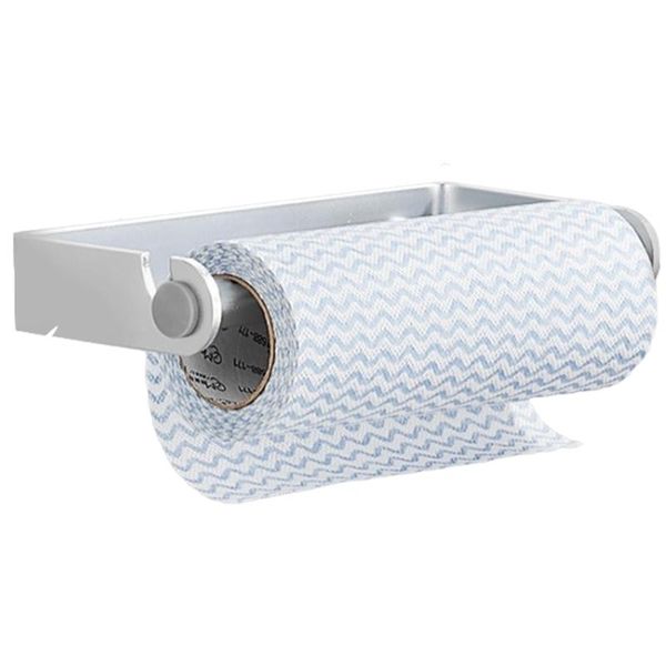 hooks & rails wall mounted kitchen roll paper holder under cabinet bathroom waterproof aluminum punch-adhesive cling film towel rack
hooks & rails wall mounted kitchen roll paper holder under cabinet bathroom waterproof aluminum punch-adhesive cling film towel rack