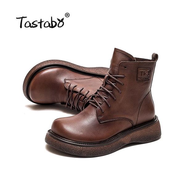 boots leather ankle for women autumn winter cross strips vintage punk shoes ladies flat woman 8923, Black
boots leather ankle for women autumn winter cross strips vintage punk shoes ladies flat woman 8923, Black