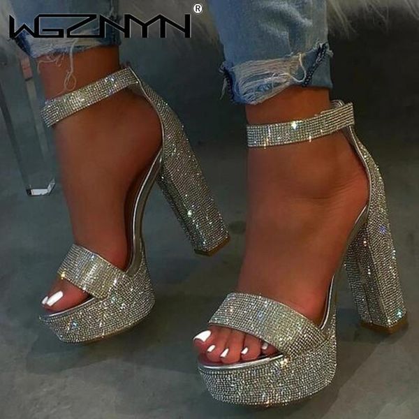 sandals 2021 summer women's shoes fashion ladies thick high heel crystal platform party glitter women zapatos mujer, Black
sandals 2021 summer women's shoes fashion ladies thick high heel crystal platform party glitter women zapatos mujer, Black
