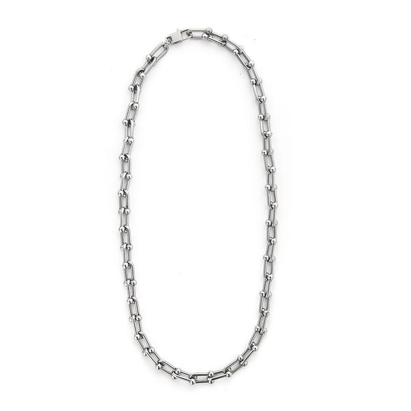 2021 popular decoration short clavicle necklace european and american chain u-shaped chain stitching cool men women necklace choker, Silver
2021 popular decoration short clavicle necklace european and american chain u-shaped chain stitching cool men women necklace choker, Silver