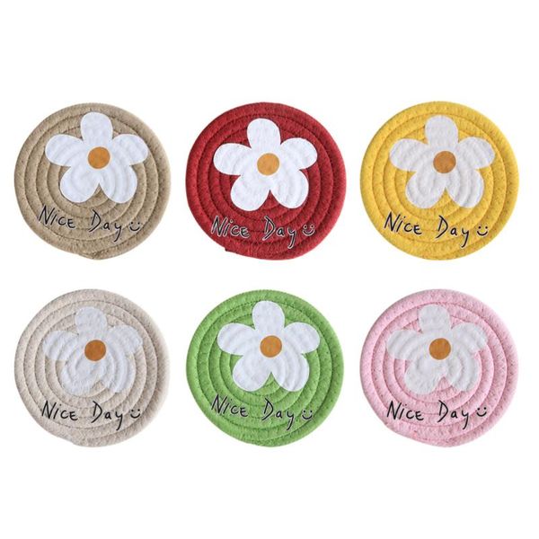 mats & pads 6pcs round rope braided woven cotton coasters for drinks heat resistant
mats & pads 6pcs round rope braided woven cotton coasters for drinks heat resistant